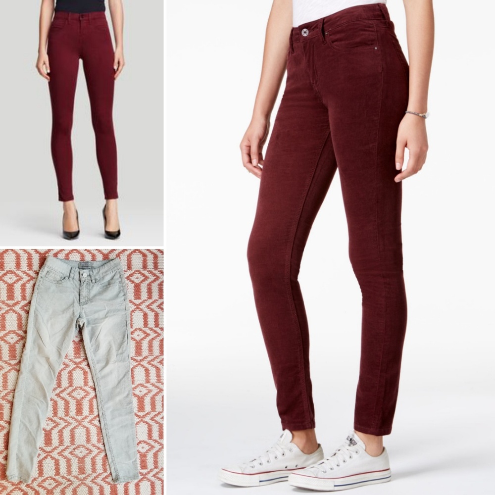 Indigo Rein Corduroy Skinny Jeans  size 1